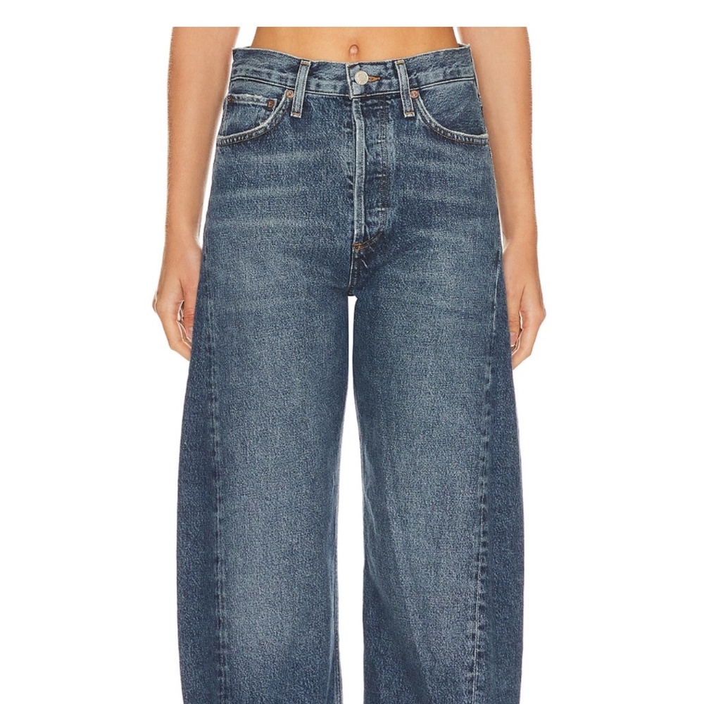 Agolde Luna pieced wide leg in control